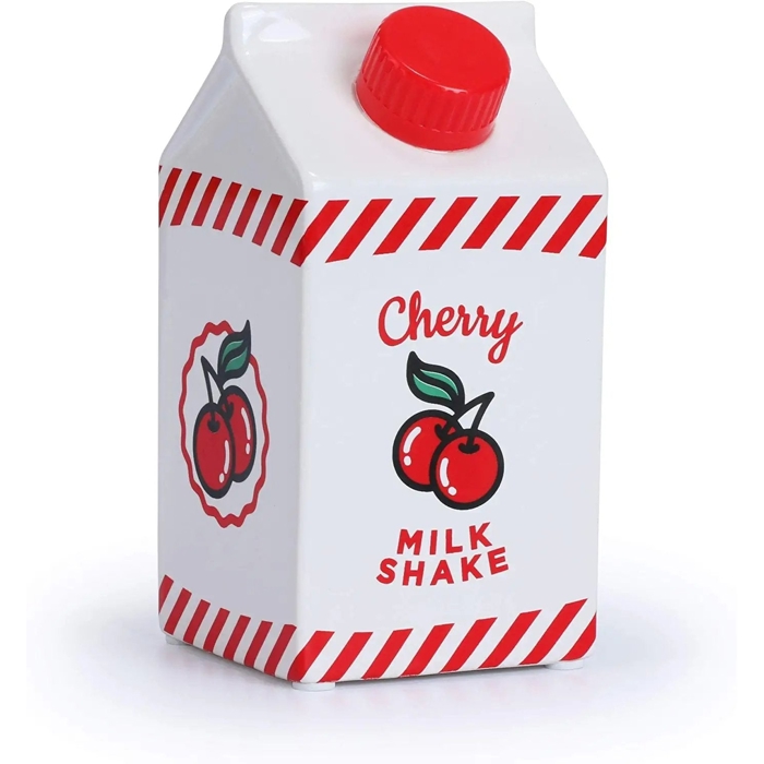 Cherry Milk Shake Ceramic Pen Pot | Retro Pen Holder