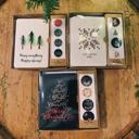  Joy Peace Bright Cheers Merry Christmas Cards with Envelopes and Sticker Seals | Dark Floral Blank Inside Holiday Greeting Cards Set of 12