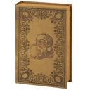  Christmas Past Book Box | Vintage Santa Decorative Storage Book Shaped Stash Trinket Boxes