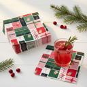  Christmas Presents Beverage Napkins | Holiday Gift Theme Party Cocktail Paper Napkin | 5"