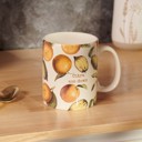 Citra Ass Down Mug in Citrus Vintage Design | Stoneware Coffee Tea Cup | 20 oz I'm Not Sleeping.  I'm Just Resting Eyes Signature Mug | Stoneware Tea Coffee Cup | 17oz