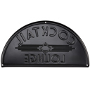  Cocktail Lounge Wall Decor | Vintage Hanging Metal Display | 15" x 12"