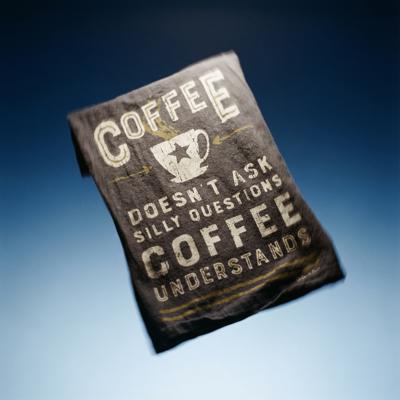 Coffee Doesn't Ask Silly Questions, Coffee Understands Dish Towel | Gift for Her