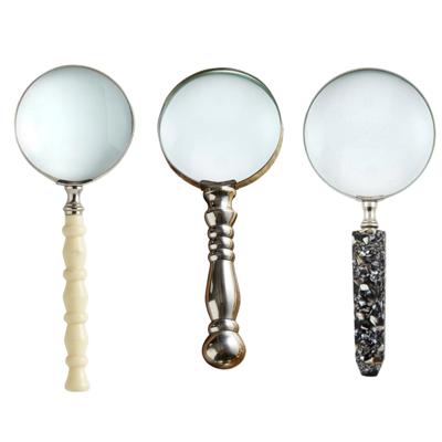 Vintage Style Magnifying Glasses - 3 Styles | Decorative Handheld Magnifier