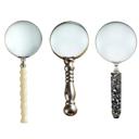  Vintage Style Magnifying Glasses - 3 Styles  | Decorative Handheld Magnifier