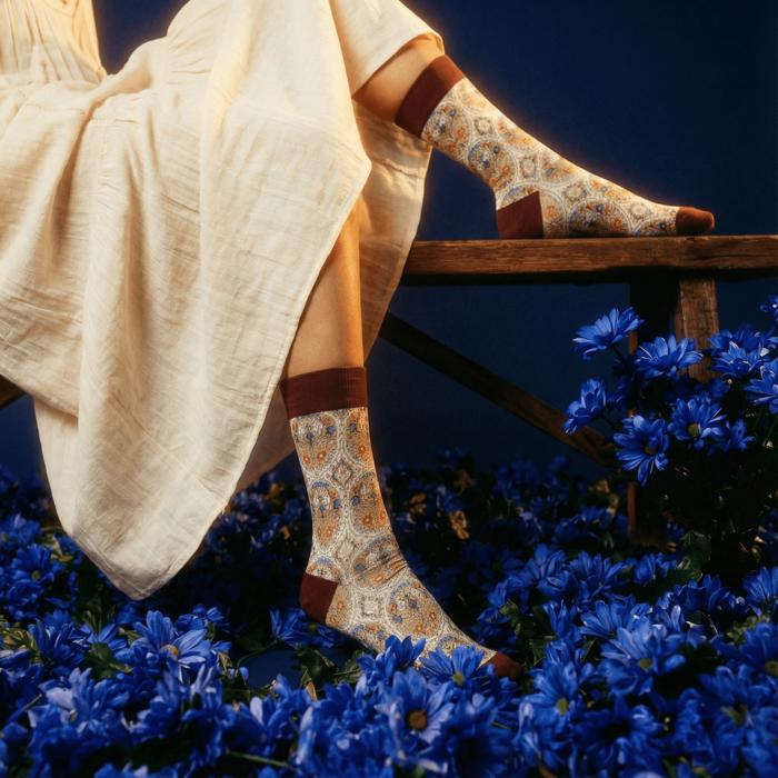 Colorful Farmhouse Floral Socks | Women‘s Novelty Socks | Gifts for Her