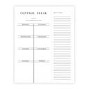 Control Freak Weekly List Notepad | 8.5" x 11" Desk Planner