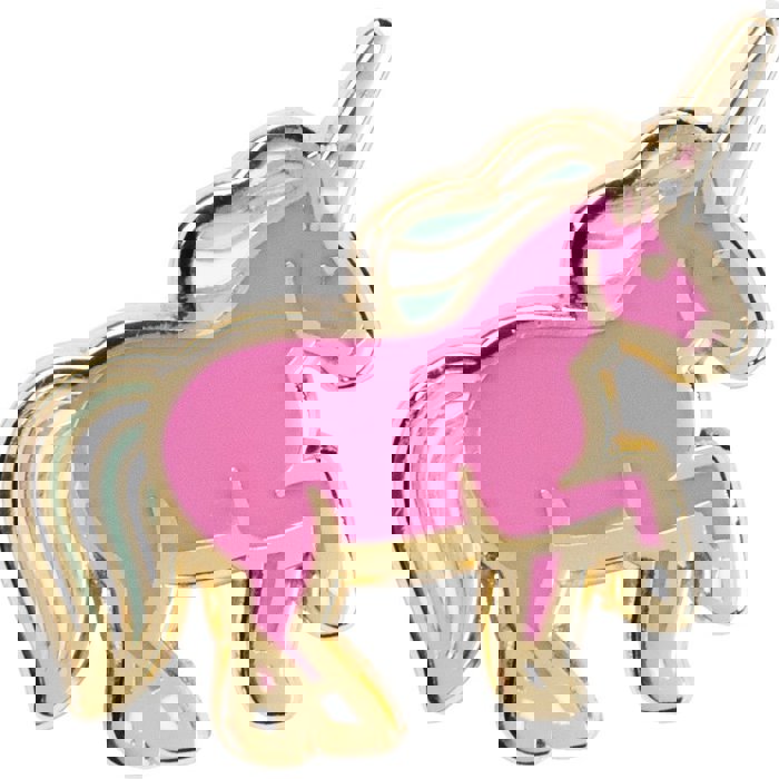 Couldn't Find You A Real Unicorn Enamel Pin on Gift Card