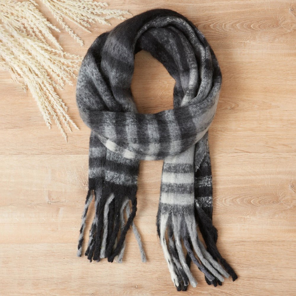 Giftable Plaid Winter Scarves - Hers and His