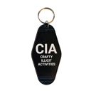 Crafty Illicit Activities Motel Style Keychain in Black