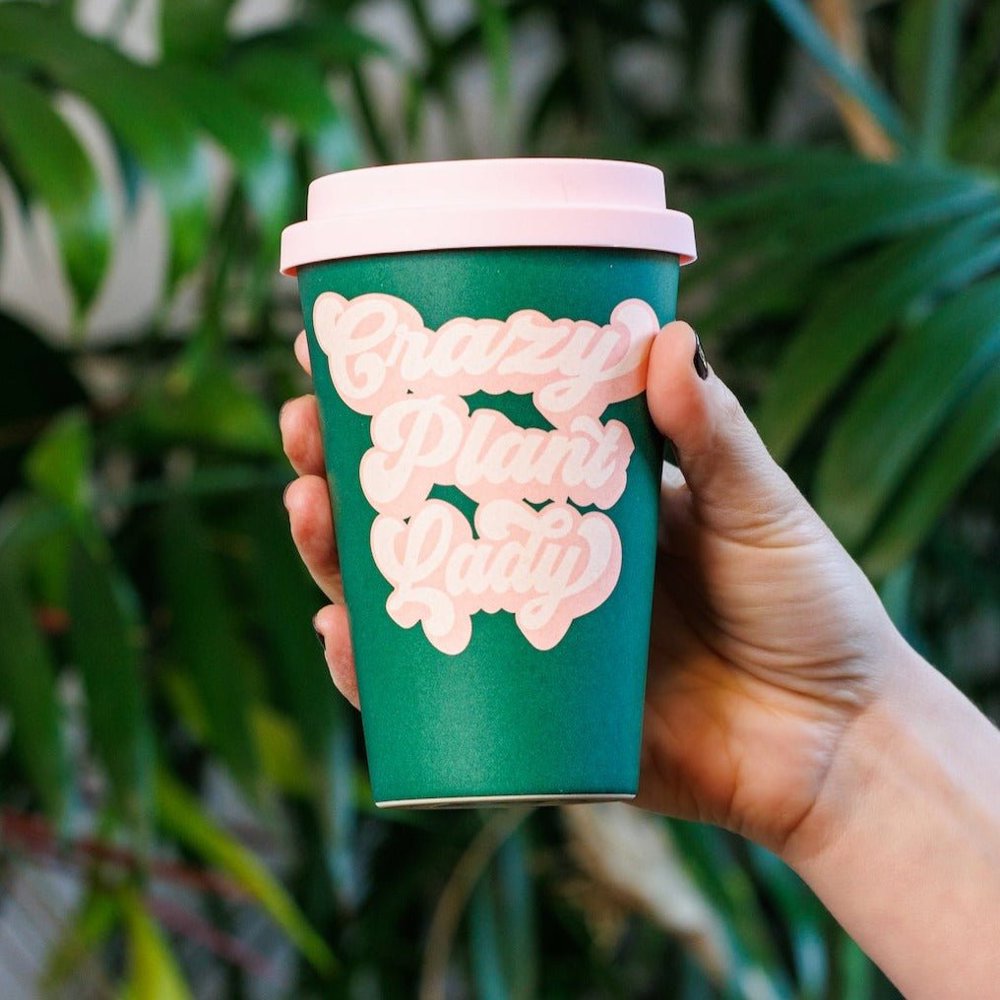 Crazy Plant Lady Bamboo To Go Coffee Travel Cup