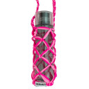  Cross Body Water Bottle Carrier in Pink | Hands Free Portable Tumbler Holder | Summer Beach Picnic Accessories