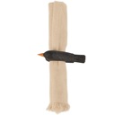  Crow Napkin Ring | Wooden Sculpted Black Bird Serviette Ring Table Napkin Holder | 4" x 2.75"