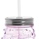  Cupcake Sipper Glass | Light Pink | Wine or Cocktail Glass with Straw for Indoors or Outdoors