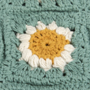  Daisies Crochet Tote Bag | Everyday Nature-themed Bag | 11" x 13"