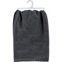  Dark Butterflies Kitchen Towel | Cotton Tea Hand Dish Cloth Black Stonewashed | 28" x 28"