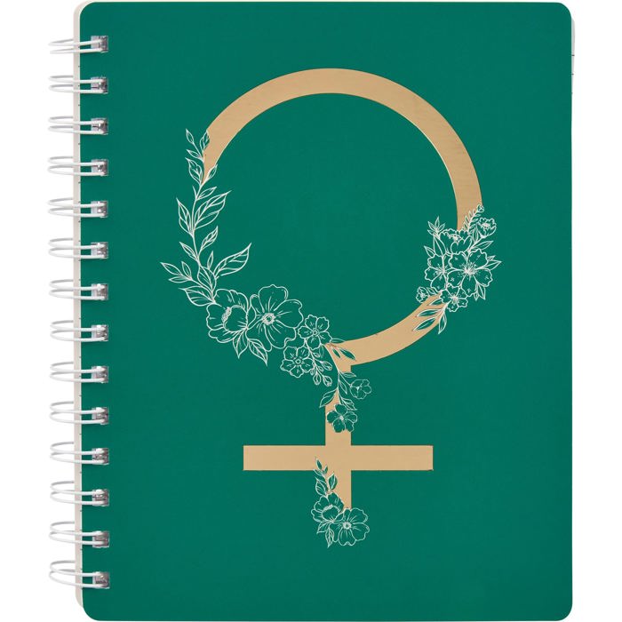 Pretty Spiral Notebooks with Quotes and Illustrations in 16+ Styles