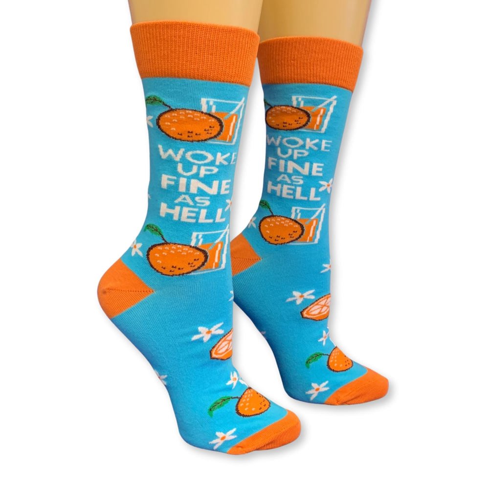 Funny Sayings Socks - Cozy Giftable Women's Crew Socks