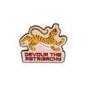  Devour the Patriarchy Feminist Tiger Enamel Pin, Lapel Pin