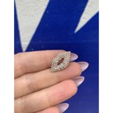  Diamond Kiss Lapel Pin | 0.9" Glam Rhinestone Gold Pin Brooch