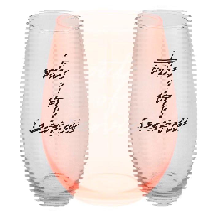 Do Not Disturb Eye Mask + Out of Service Stemless Wine Glass Gift Set