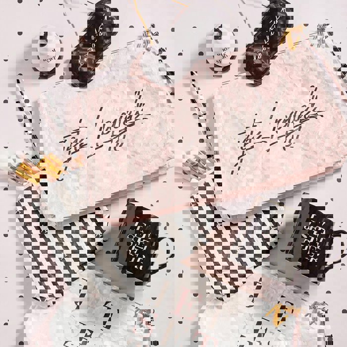 Do Not Disturb Eye Mask + Out of Service Stemless Wine Glass Gift Set