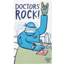 Doctors Rock Gloved Hand Cute Enamel Pins on Giftable Cards - 20+ Styles Available