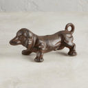  Dog Cast Iron Decor in Brown | Dachshund Figurine | Pet Dog Lover Gifts