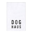  Dog Haus Kitchen Towel in White | Cotton Tea Dish Towel | 30" x 30"