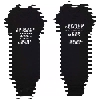 Don't Blame Me Baby Snapshirt  | Unisex Baby Cotton Short Sleeve Body Suit | Size 6-12 months