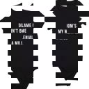  Don't Blame Me Baby Snapshirt  | Unisex Baby Cotton Short Sleeve Body Suit | Size 6-12 months