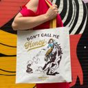 Don't Call Me Honey Market Tote | Daily Shopping Storage Bag | 15.50" x 15.25" x 6" Large Market Shopper Totes with Cute Designs and Sayings | Daily Shopping Storage Bag