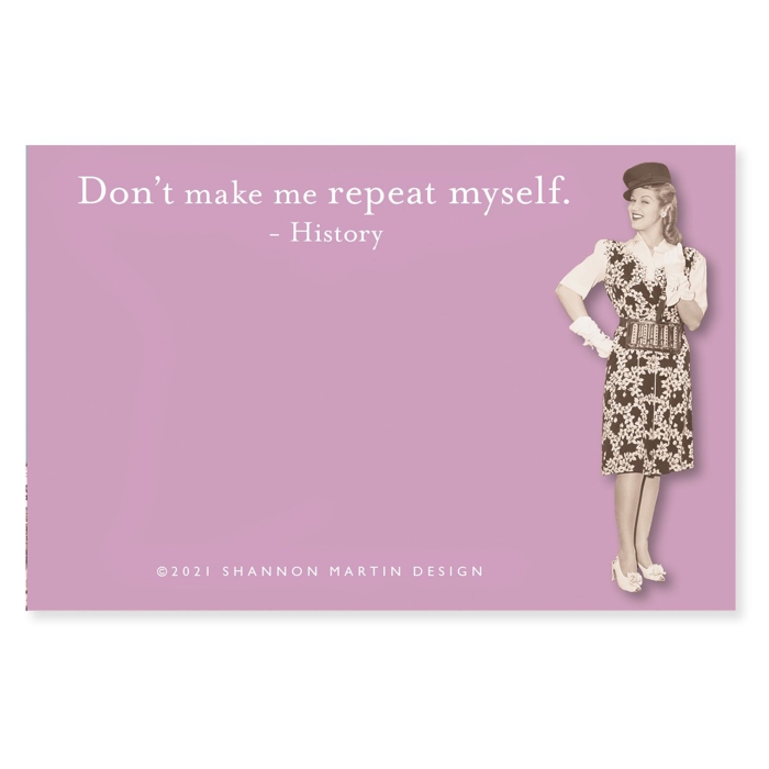 Funny Retro Ladies Sticky Notes | Stocking Stuffer Cute Quotes Gift for Her