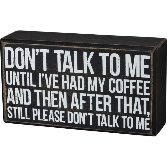 Cute and Funny Graphic Wooden Box Signs with Sayings for Gallery Walls