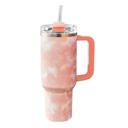 Pink Clouds Clouds 40 Oz Tumbler Stainless Steel Insulated Handle Tumbler - XL Size with Straw