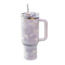 Lavender Clouds Clouds 40 Oz Tumbler Stainless Steel Insulated Handle Tumbler - XL Size with Straw