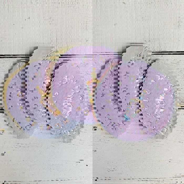 Drink Responsibly Silver Iridescent Potion Round Party/Beverage/Cocktail Napkins