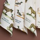  Animal Puns Embroidered Tea and Dish Towels | Linen Novelty Kitchen Towels