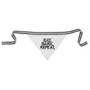  Eat Bark Repeat Pet Bandana in White | Cotton Animal Pet Accessory | 9" x 6"