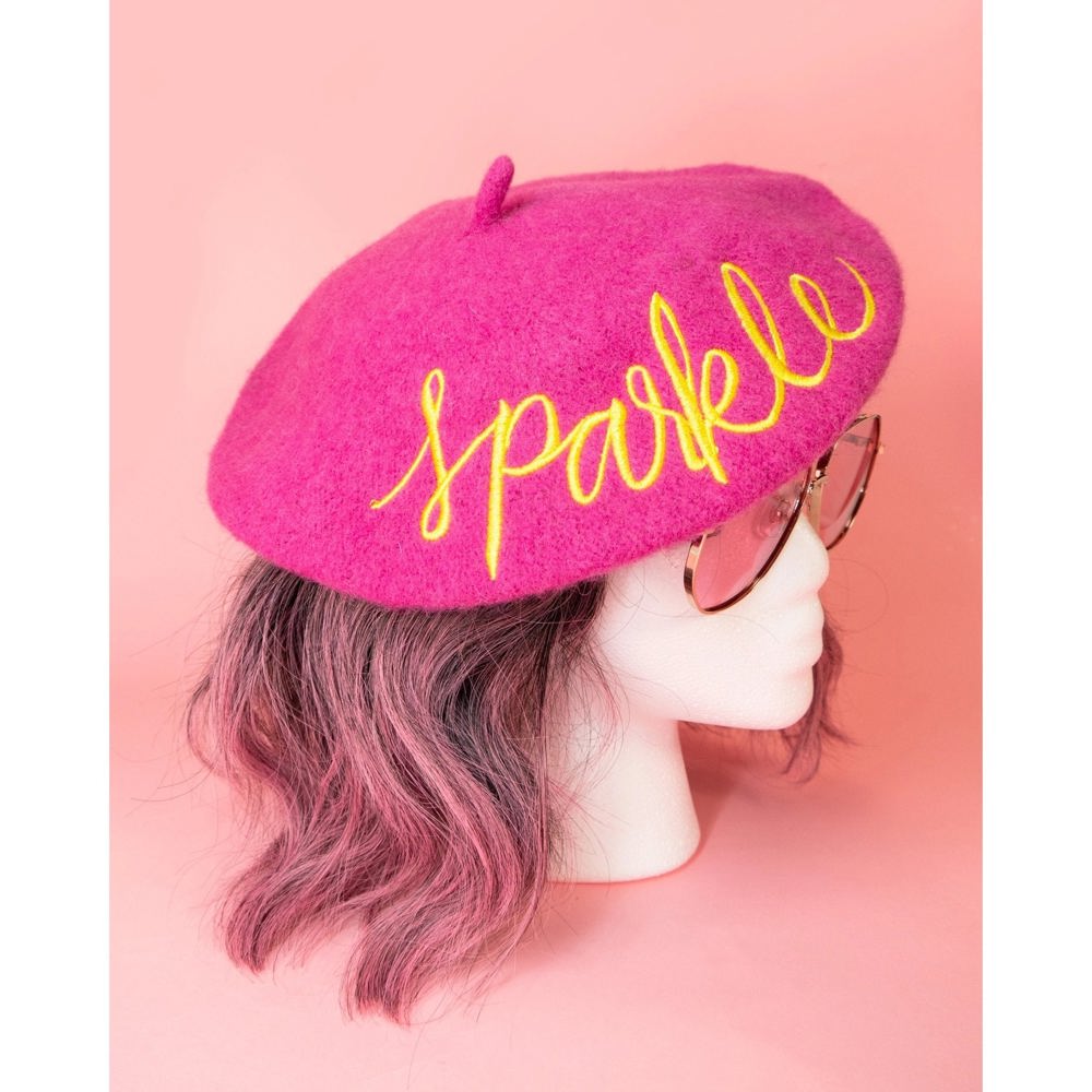 Cute Graphic Winter Berets with Sayings - 5 Colors