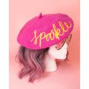  Cute Graphic Winter Berets with Sayings - 5 Colors