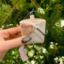  Enjoy Takeout Glass Ornament | Christmas Tree Hanging Decor