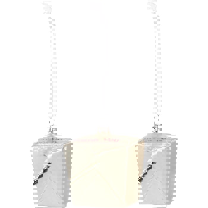 Enjoy Takeout Glass Ornament | Christmas Tree Hanging Decor