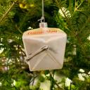  Enjoy Takeout Glass Ornament | Christmas Tree Hanging Decor