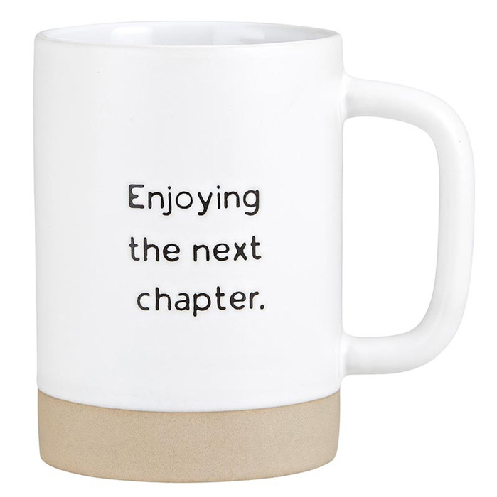 Enjoying the Next Chapter Signature Mug | Stoneware Tea Coffee Cup | 17oz