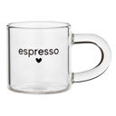  Espresso Glass Espresso Cup | Coffee Tea Clear Mug | Tiny Heart Design