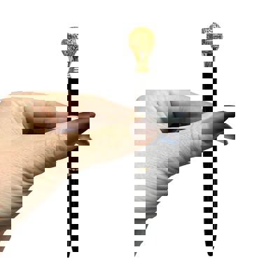 Essential Oil Diffuser Pen in Lemon in a Gift Box - Includes 1 ml of Essential Oil and 2 Lava Beads | Refillable