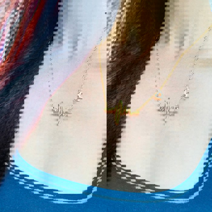 Every Heartbeat Necklace in Gold