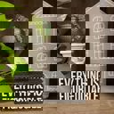  Everything Is Figureoutable Wooden Box Sign | Black and White Desk Wall Display