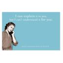 I Can Explain It To You, But I Can't Understand It For You Funny Retro Ladies Sticky Notes | Stocking Stuffer Cute Quotes Gift for Her